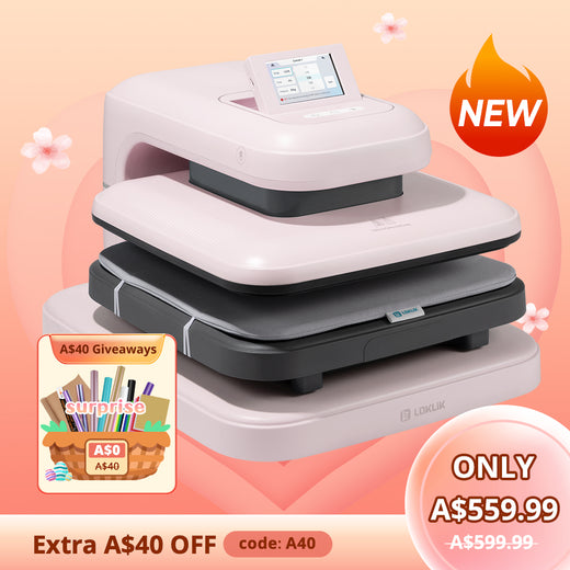LOKLiK Auto Heat Press 2 - Smart 220V,Your Smartest Solution of Heat Transferring.For DTF,HTV,Sublimation,PUFF.Heat Press Machine for T shirt,hat,jacket,pillow,ceramic,hoodie, and more