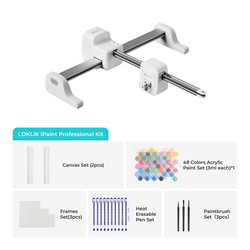 LOKLiK-HTVRONT iPaint | AI-Powered Painting Machine - Professional Kit - Daisy White