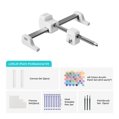LOKLiK-HTVRONT iPaint | AI-Powered Painting Machine - Professional Kit - Daisy White