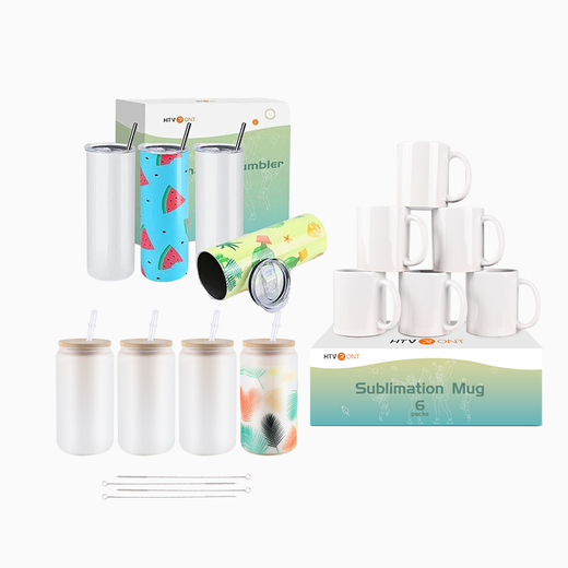 All-In-One Cup Sst（Mugs Blanks + Glass Blanks + Sublimation Tumbler Blank）