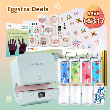 [Easter Deals] Auto Tumbler Heat Press Machine  +Super Valued Bundle(30pcs Sublimation Paper+6pack Sublimation Mugs Blank-11oz+4Pack Glass 16oz+4Pack Tumbler Blank- 20oz+Sticker Paper*20+Mirror Metallic Adhesive Roll+Gloves≥A$278)