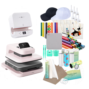 [All-In-One]HTVRONT Auto Heat Press 2+Tumbler Heat Press+Materials