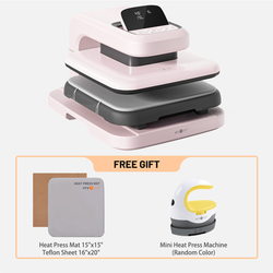 [Buy 1 Get 2]HTVRONT Auto Heat Press 2 & Free Mini Heat Press 2