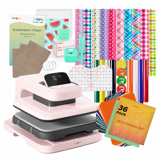 【Best Deal】HTVRONT Auto Heat Press 2+Great Value Bundle