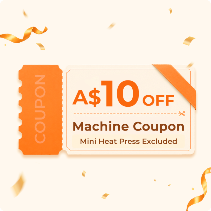 $10 OFF Machine Coupon (Mini Heat Press excluded)