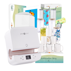 [Premium Bundle] Tumbler Heat Press + Blank Cups Premium Bundle - White