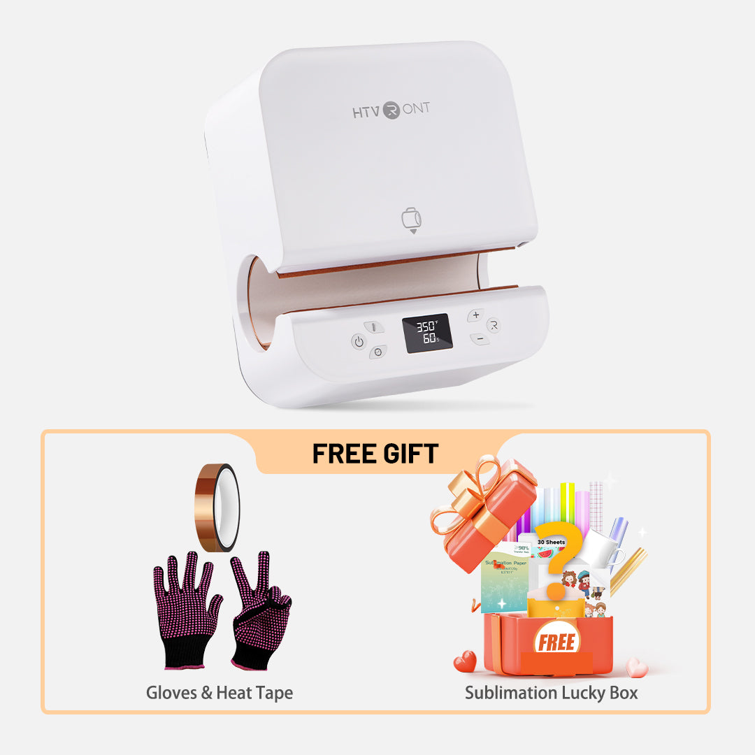 HTVRONT Auto Tumbler Heat Press With Free LuckyBox- Sublimation Tumbler Heat Press,for Tumbler,Mug,Glass,Cup&Bottle 10-30oz