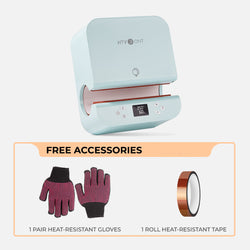 HTVRONT Auto Heat Press 2+ H17 Phone Case Heat Press +Tumbler Heat Press all-in-one Bundle