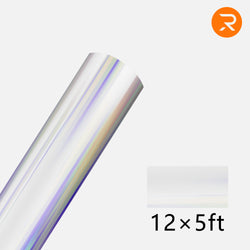 Holographic Adhesive Vinyl Roll - 12"x5 FT (16 Colors Available)