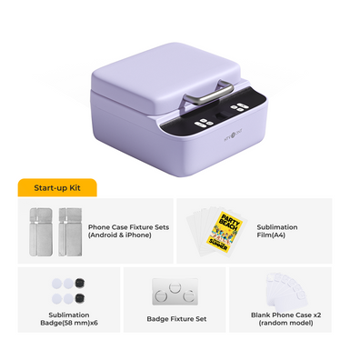 HTVRONT H17 Phone Case Heat Press, Start-up Kit - Lavender Purple