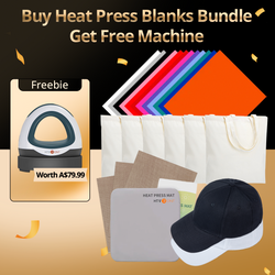 Heat  Press  KIT（Blanks &  HTV  &  Tools）