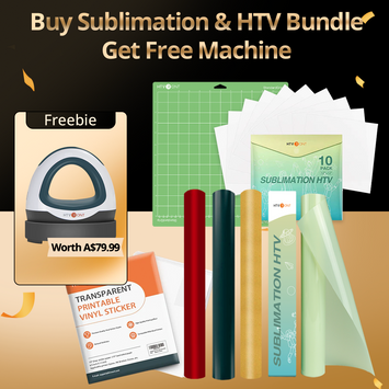 Sublimation HTV + 3Rolls 5ft HTV + 15pcs Printable Viny Bundle