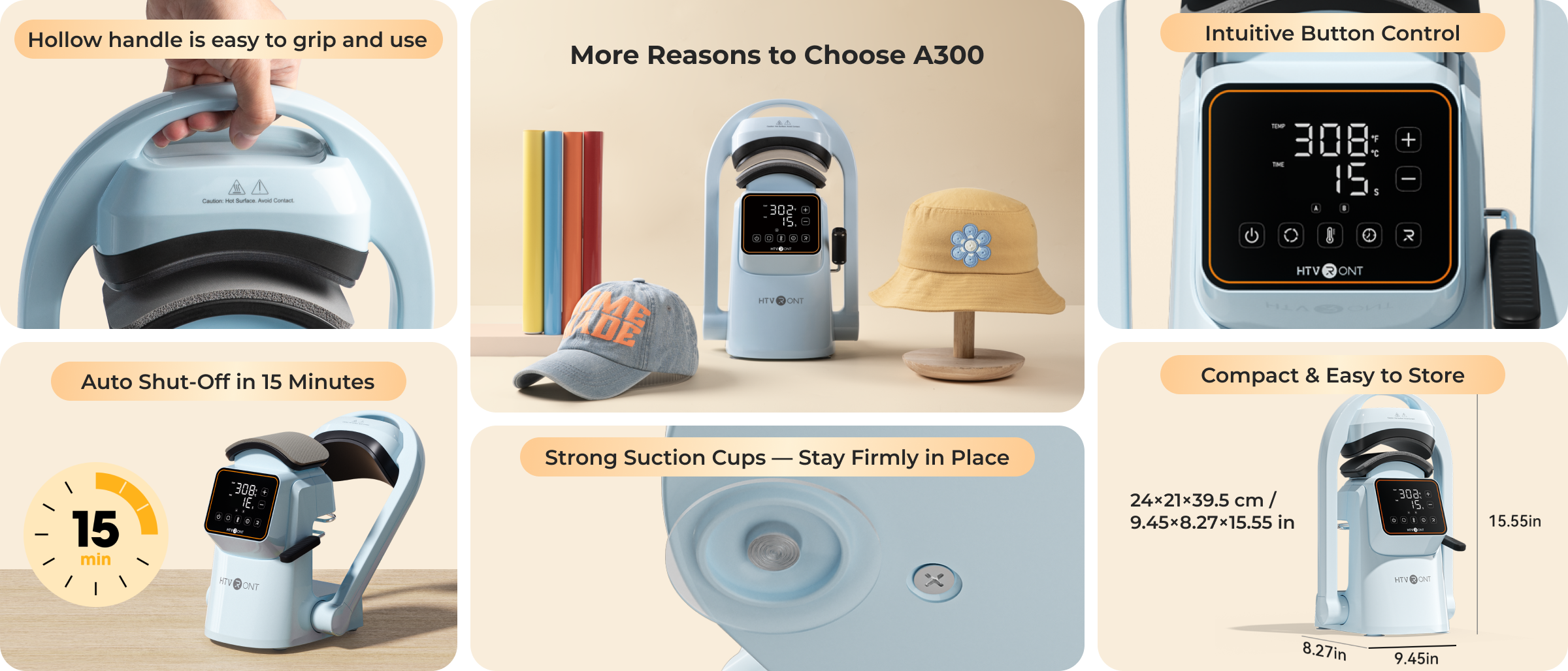 HTVRONT A300 — Your Safe Shortcut to Hat Pressing