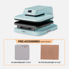 [HTV Bundle] Auto Heat Press Machine & Great Value Box Worth A$130