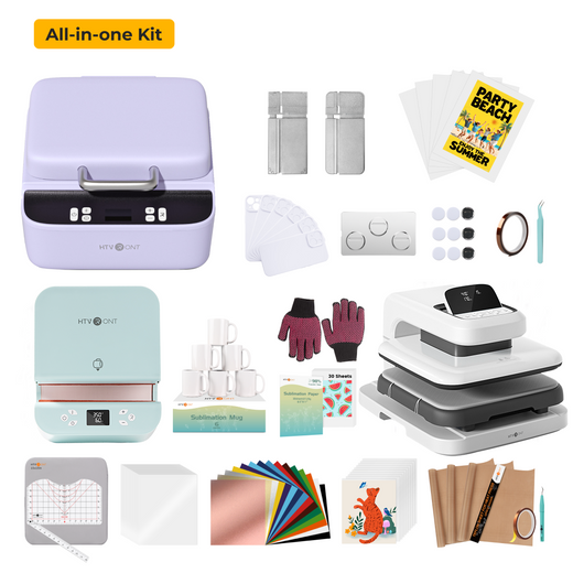 [All-In-One]HTVRONT Auto Heat Press 2+ H17 Phone Case Heat Press +Tumbler Heat Press all-in-one Bundle