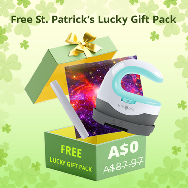 [FREE St. Patrick's Pack]  Mini Heat Press Machine & HTV Vinyl Pack