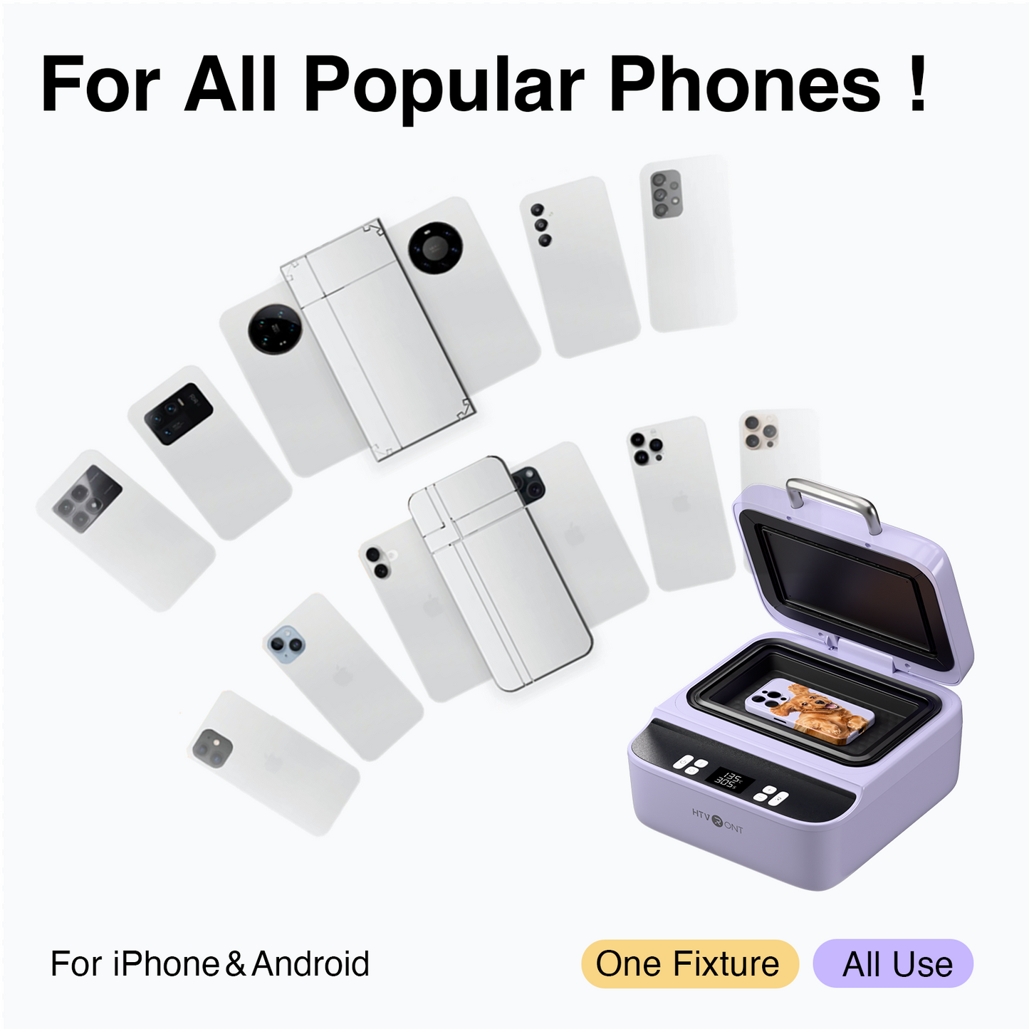 HTVRONT H17 Phone Case Heat Press