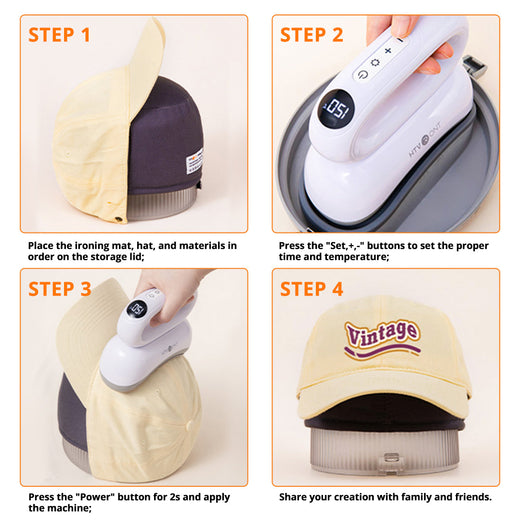 10 pack Baseball Cap Blanks Bundle[Buy Cap get FREE Hat Heat Press Machine]