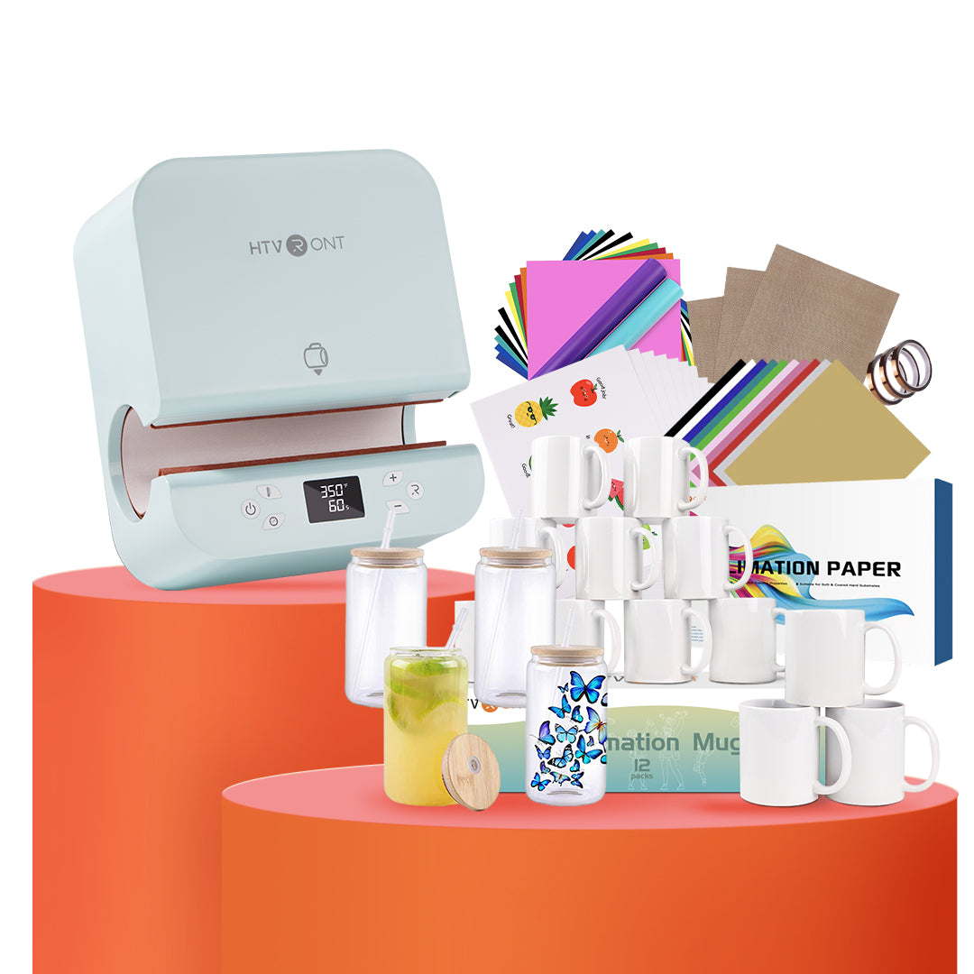 HTVRONT Auto Tumbler Heat Press With Free LuckyBox- Sublimation Tumbler Heat Press,for Tumbler,Mug,Glass,Cup&Bottle 10-30oz