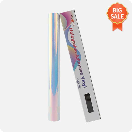 Holographic Adhesive Vinyl Roll - 12"x5 FT (16 Colors Available)