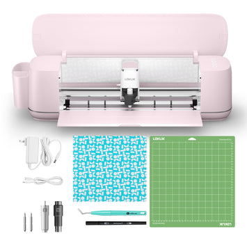 [Everything Bundle] LOKLiK iCraft™ Cutting Machine + Everything Bundle (36 sheets HTV, 8 rolls adhesive vinyl, 25 sheets printable vinyl, cutting mat, weeding tools)