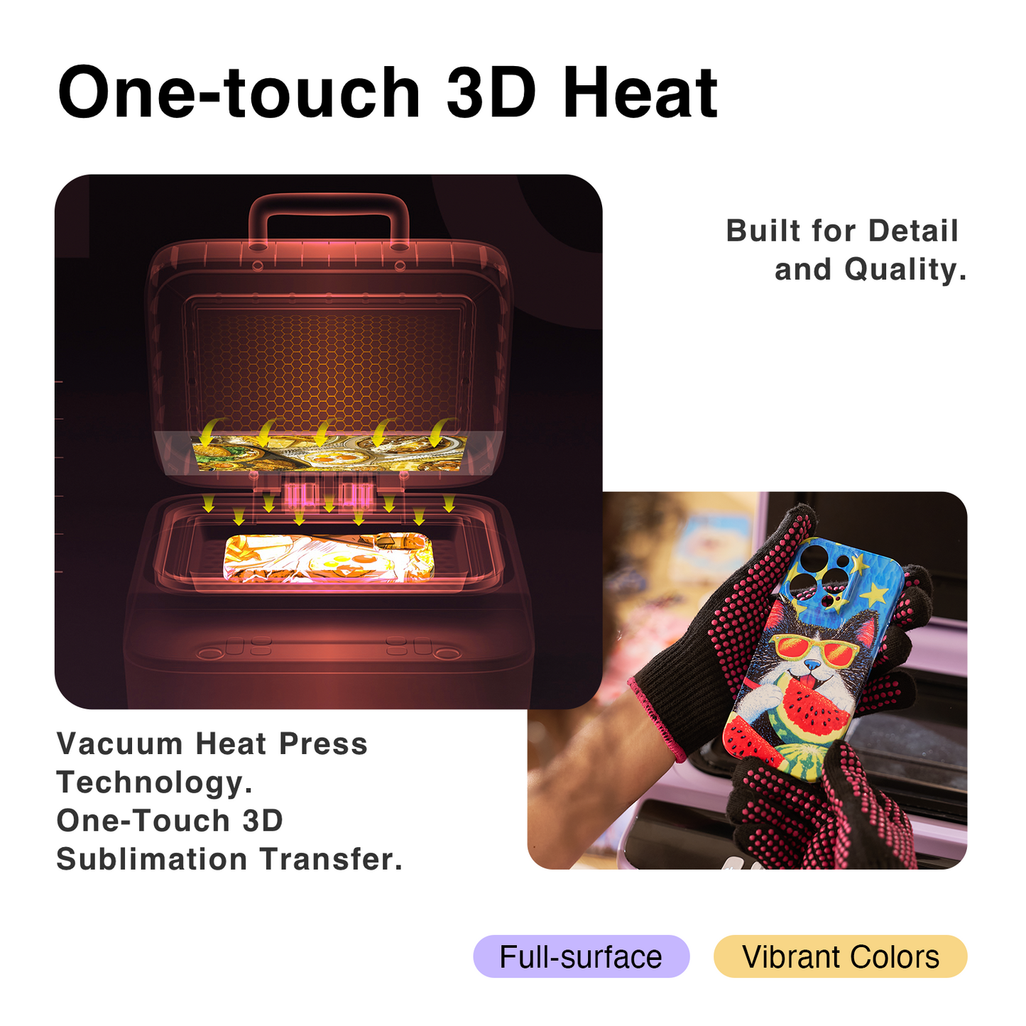 HTVRONT H17 Phone Case Heat Press