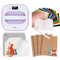 HTVRONT 10" x 10" (25 x 25 cm) Heat Press Machine (230V) - Beginner Kit - Purple
