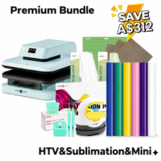 [Premium Bundle] Auto Heat Press Machine & Great Value Box