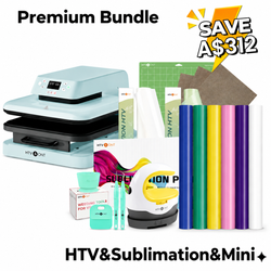 [Premium Bundle] Auto Heat Press Machine & Great Value Box