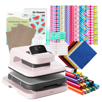 【Best Deal】HTVRONT Auto Heat Press 2+Great Value Bundle