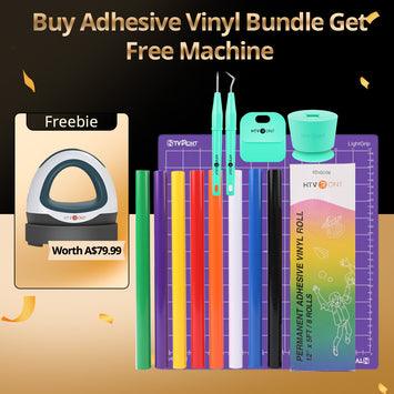 Adhevise Vinyl Starter Kit Bundle - 8 rolls 5ft Adhesive Vinyl + Basic Tools