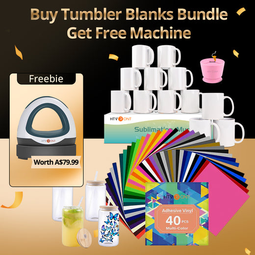 Mugs&glasses Blanks+Adhesive&Tools Bundle