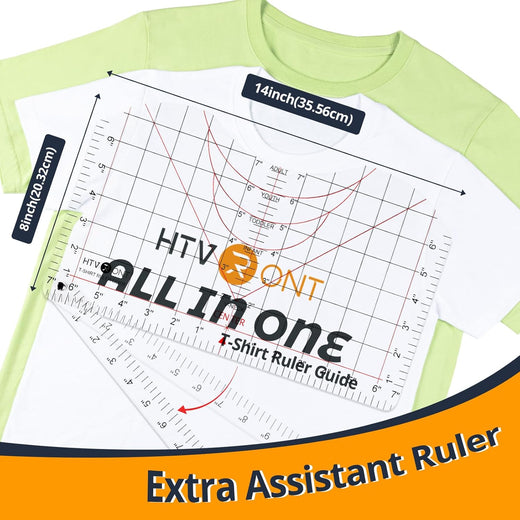 All-in-ONE T Shirt Ruler Guide for Vinyl Alignment