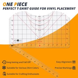 All-in-ONE T Shirt Ruler Guide for Vinyl Alignment