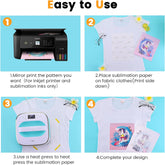 Sublimation Paper 8.5 x 11 inches - 30 Sheets/150 Sheets