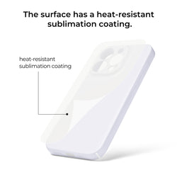 Sublimation Blank Glossy Phone Case Set - 6 Pcs,For H17 Phone Case Heat Press