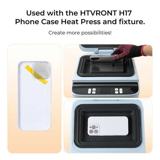 Sublimation Blank Glossy Phone Case Set - 6 Pcs,For H17 Phone Case Heat Press