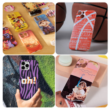 【iPhone17 Case Arrived!】Sublimation Blank Glossy Phone Case Set - 6 Pcs,For H17 Phone Case Heat Press