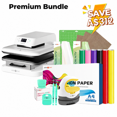 [Premium Bundle] Auto Heat Press Machine & Great Value Box
