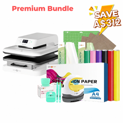 [Premium Bundle] Auto Heat Press Machine & Great Value Box