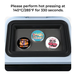 [Pre-Order] 58mm Sublimation Badge For H17 Phone Case Heat Press - 3 Pcs