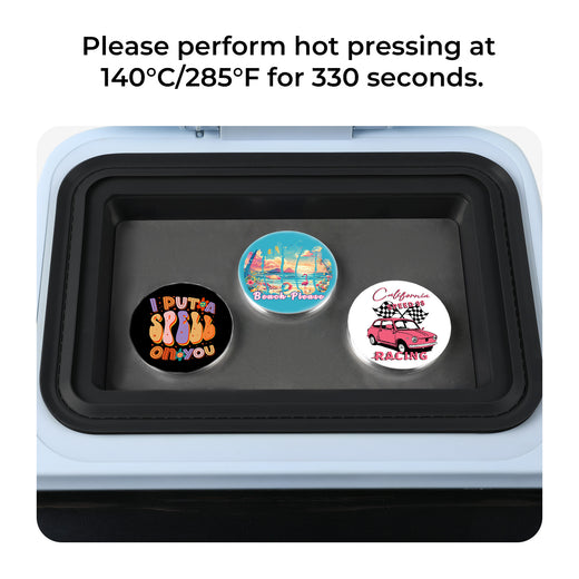[Pre-Order] 58mm Sublimation Badge For H17 Phone Case Heat Press - 3 Pcs