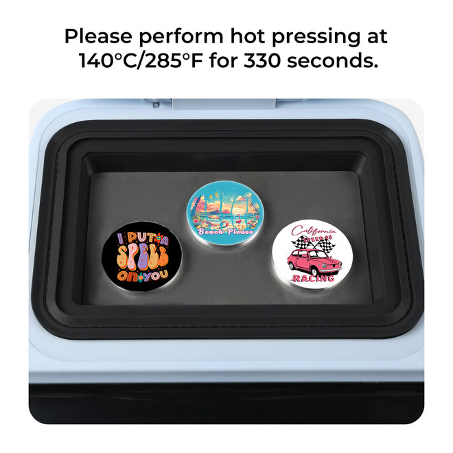 58mm Sublimation Badge For H17 Phone Case Heat Press - 3 Pcs