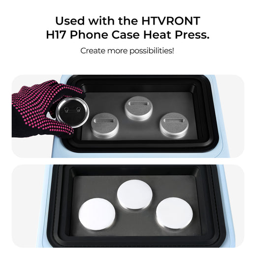 [Pre-Order] 58mm Sublimation Badge For H17 Phone Case Heat Press - 3 Pcs