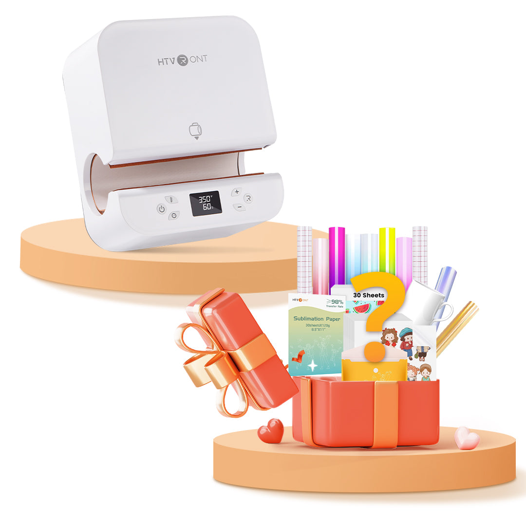 HTVRONT Auto Tumbler Heat Press With Free LuckyBox- Sublimation Tumbler Heat Press,for Tumbler,Mug,Glass,Cup&Bottle 10-30oz