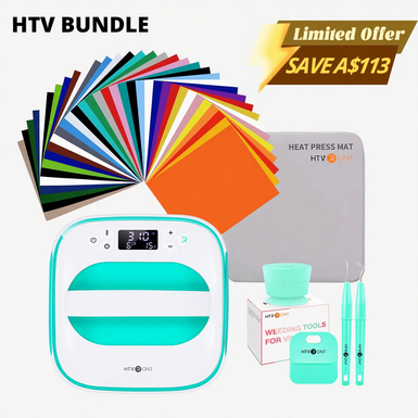 [HTV bundle]T shirt Heat Press Machine 10" x 10" 230V+Great Value Box(HTV*36+Heat Press Mat+Weeding Tools*4≥A$60)