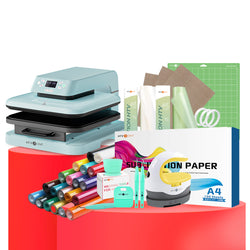 [Premium Bundle] Auto Heat Press Machine & Great Value Box Worth A$262