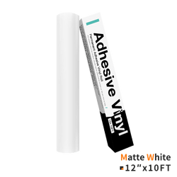 Permanent Adhesive Vinyl Roll - 12"x10 Ft （35 Colors)