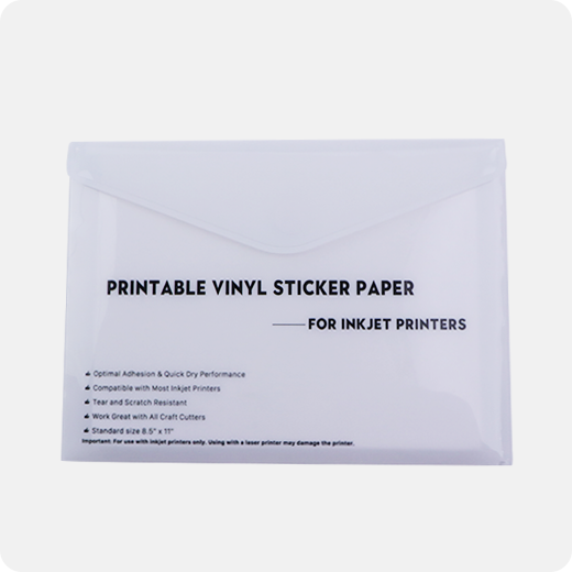 Printable Vinyl Sticker Paper /Glossy Vinyl 8.5''x11'' 30 Sheet ... Printable Vinyl Sticker Paper /Glossy Vinyl 8.5''x11'' 30 Sheet ...