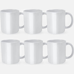 Sublimation Mugs Blank 11 oz - 6 Pack Tazas Para Sublimacion